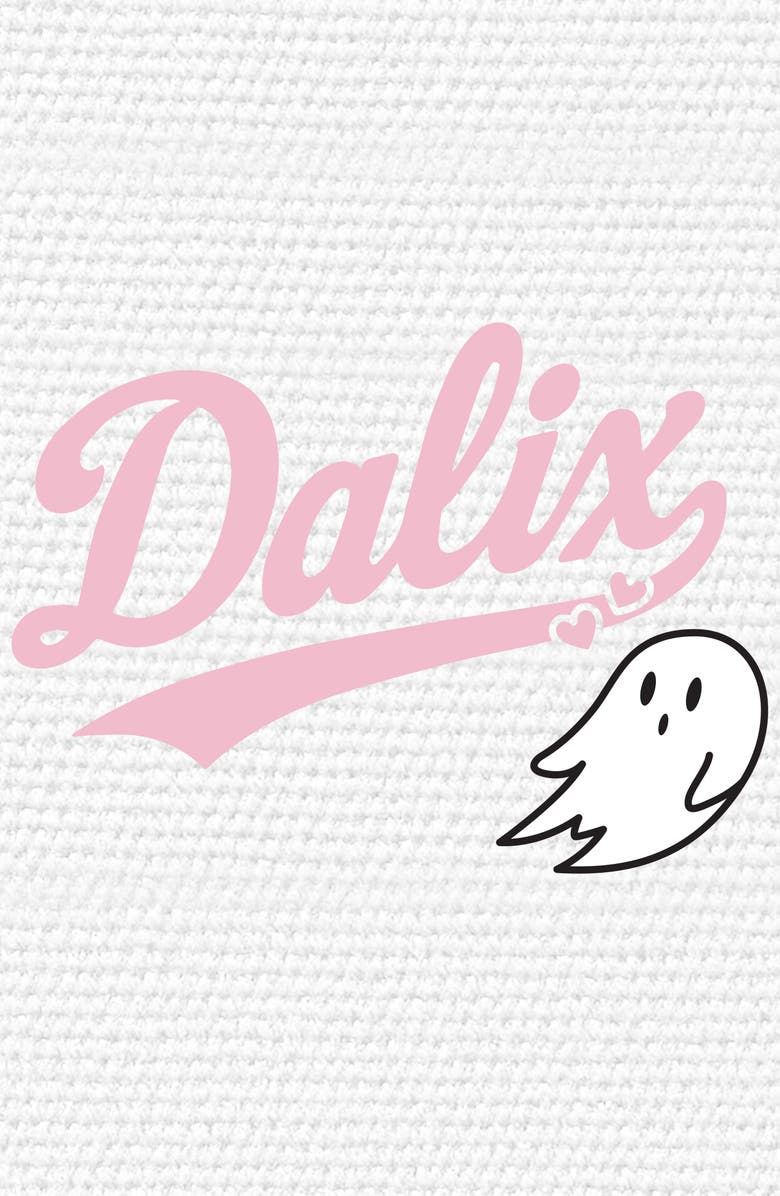 Dalix Heartly Ghost Baseball Jersey Varsity Shirt, Alternate, color, White