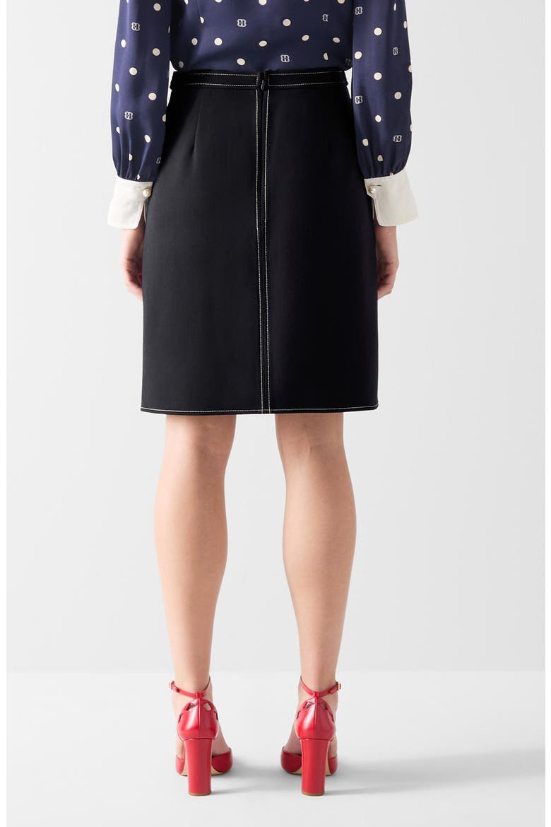 Eugine A-Line Skirt, Alternate, color, NAVY
