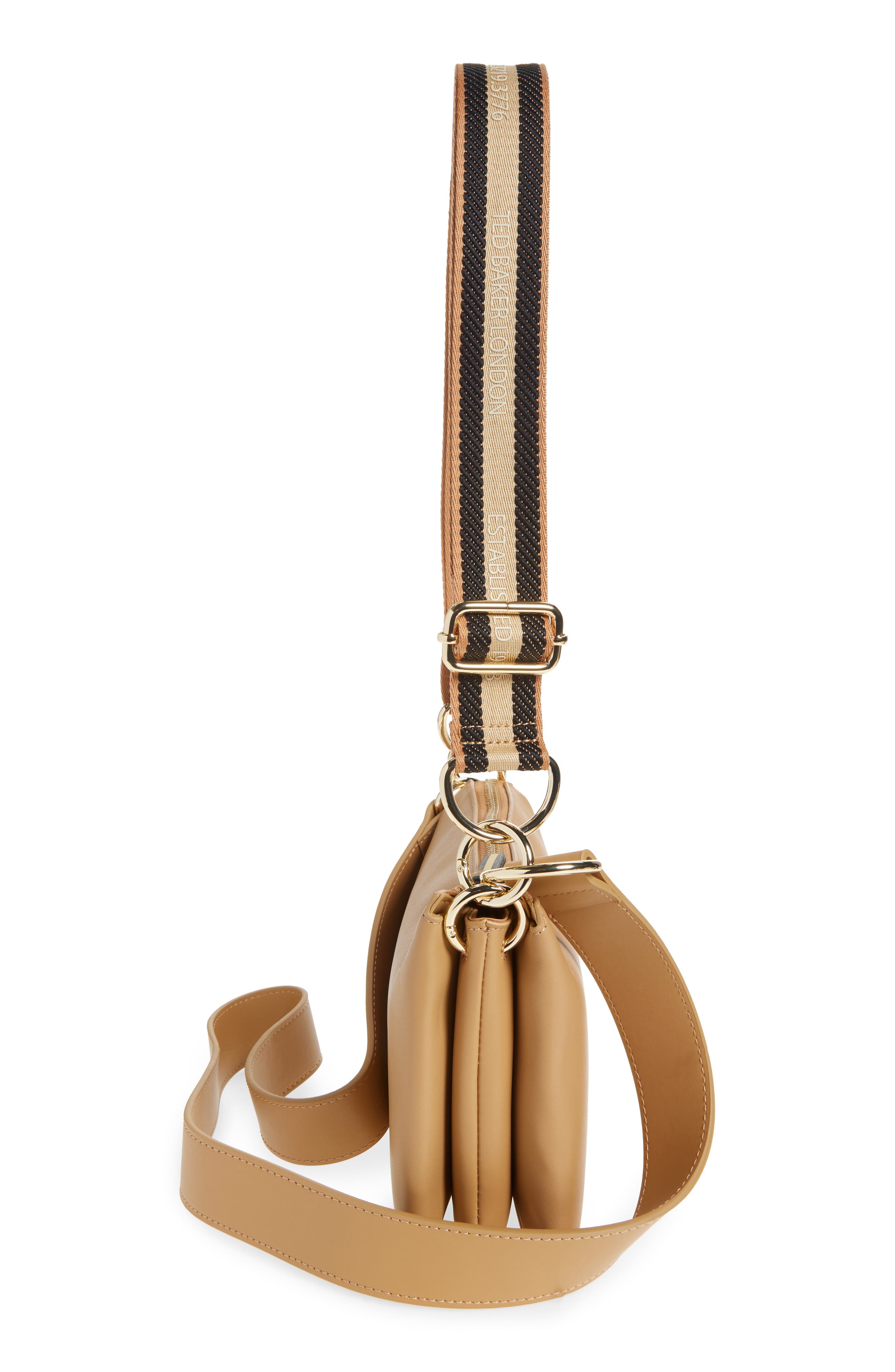 Ted Baker London Darceyy Logo Leather Crossbody Bag, Alternate, color, 
