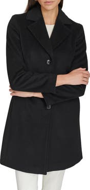 Calvin Klein Notch Wool Blend Coat