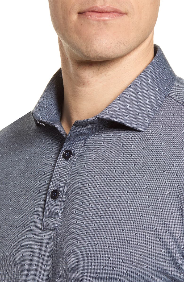 Stone Rose Jacquard Performance Polo, Alternate, color,