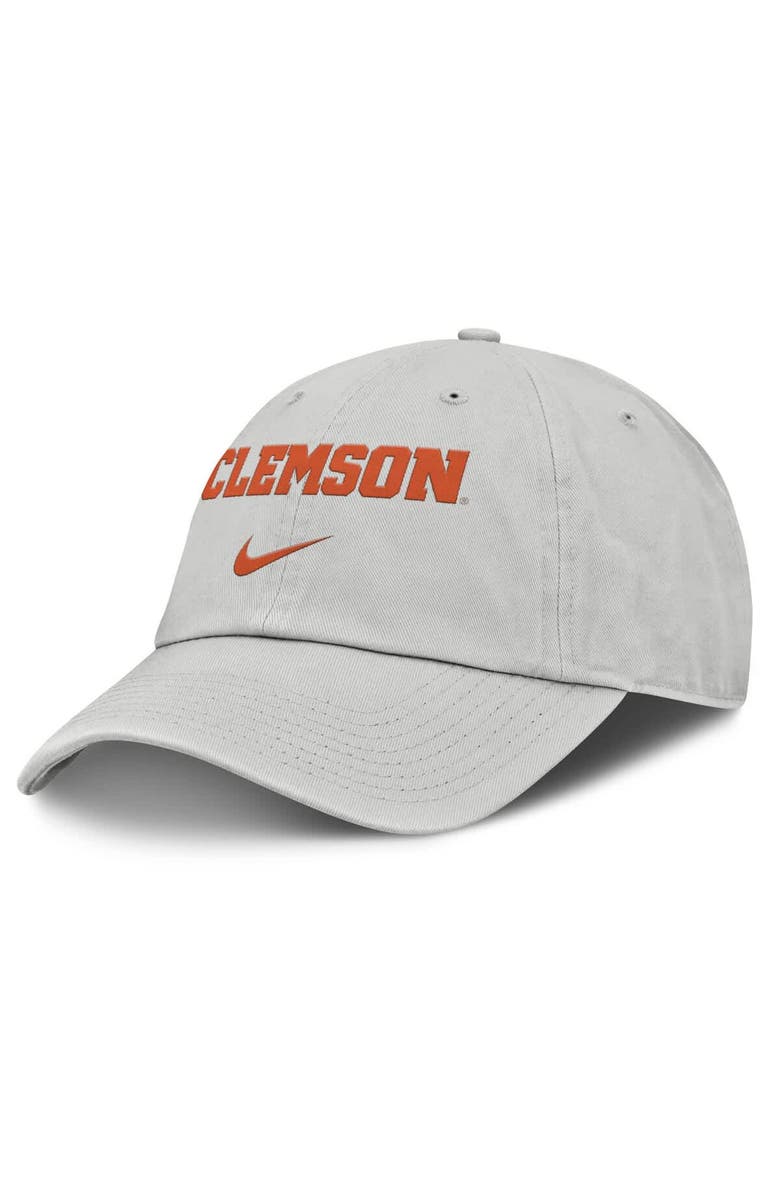 Nike Men's Nike Gray Clemson Tigers 2025 On-Field Gameday Club Adjustable Hat, Main, color, 