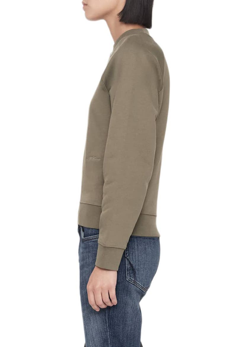 Lily Crew Sweatshirt, Alternate, color, WASHED KHAKI