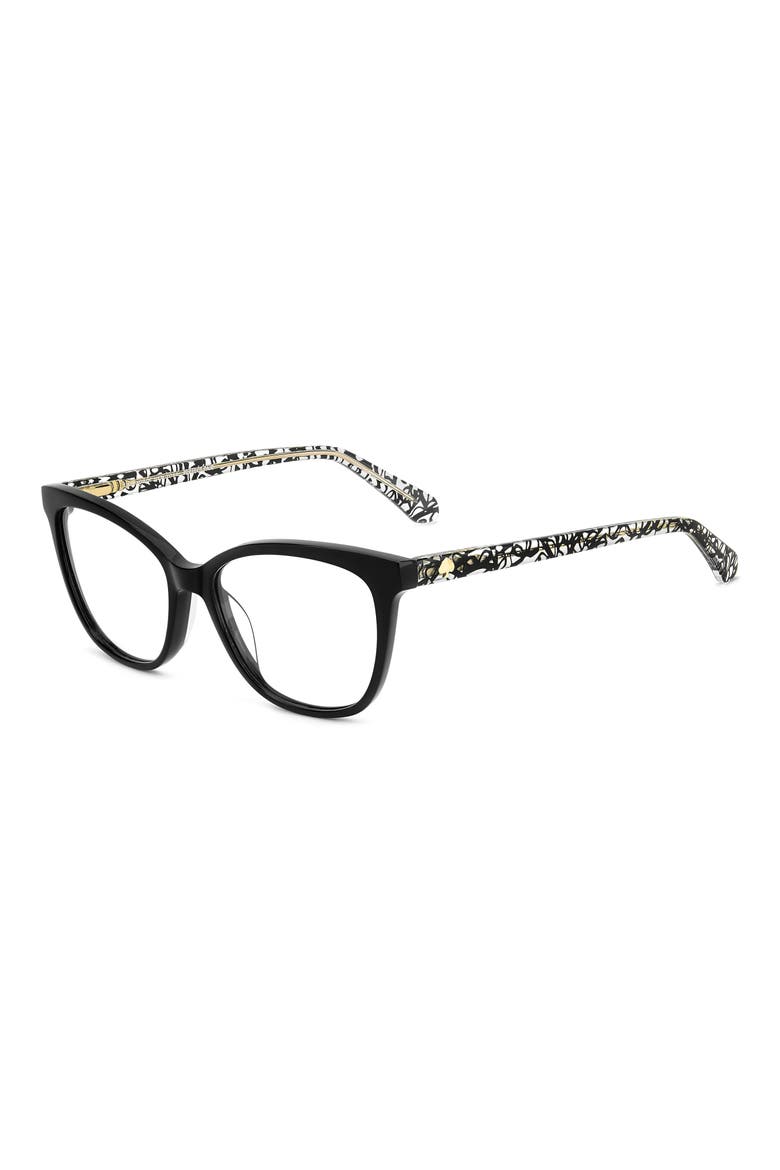 adrie 53mm square reading glasses, Alternate, color, PATTERN CRYSTAL BLACK