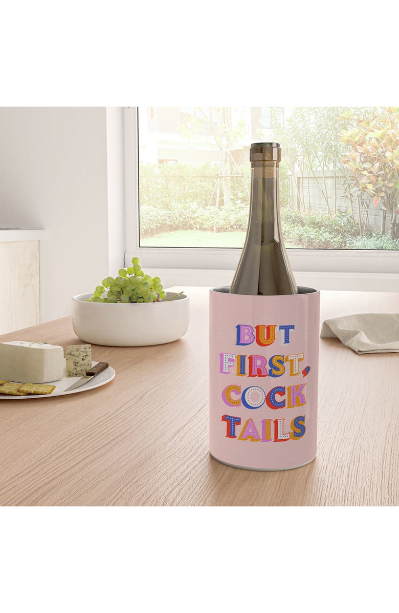 Deny Designs First Cocktails Wine Chiller, Alternate, color, Pink