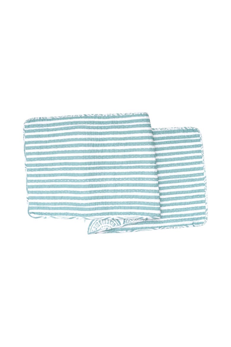 Halsey Scallop Table Runner 14" x 51", Alternate, color, Blue
