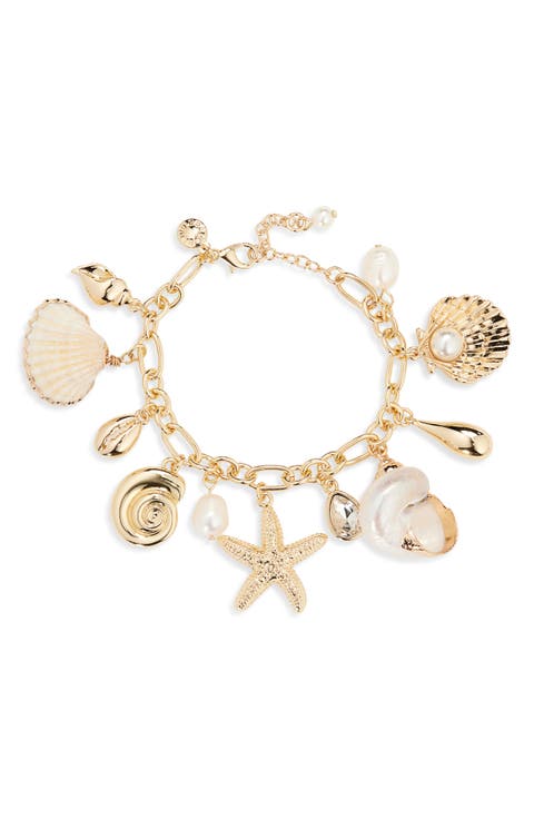 Linda Shell Charm Bracelet