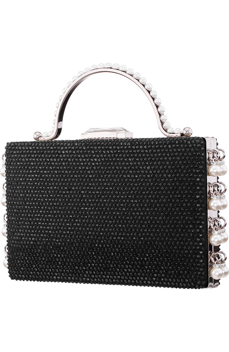 Nina Faux Pearl Dangle Minaudiere, Alternate, color,