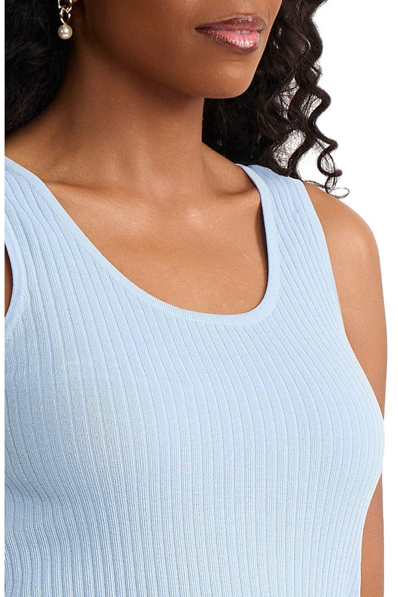 Scoop Neck Rib Sweater Tank, Alternate, color, BREEZE BLUE