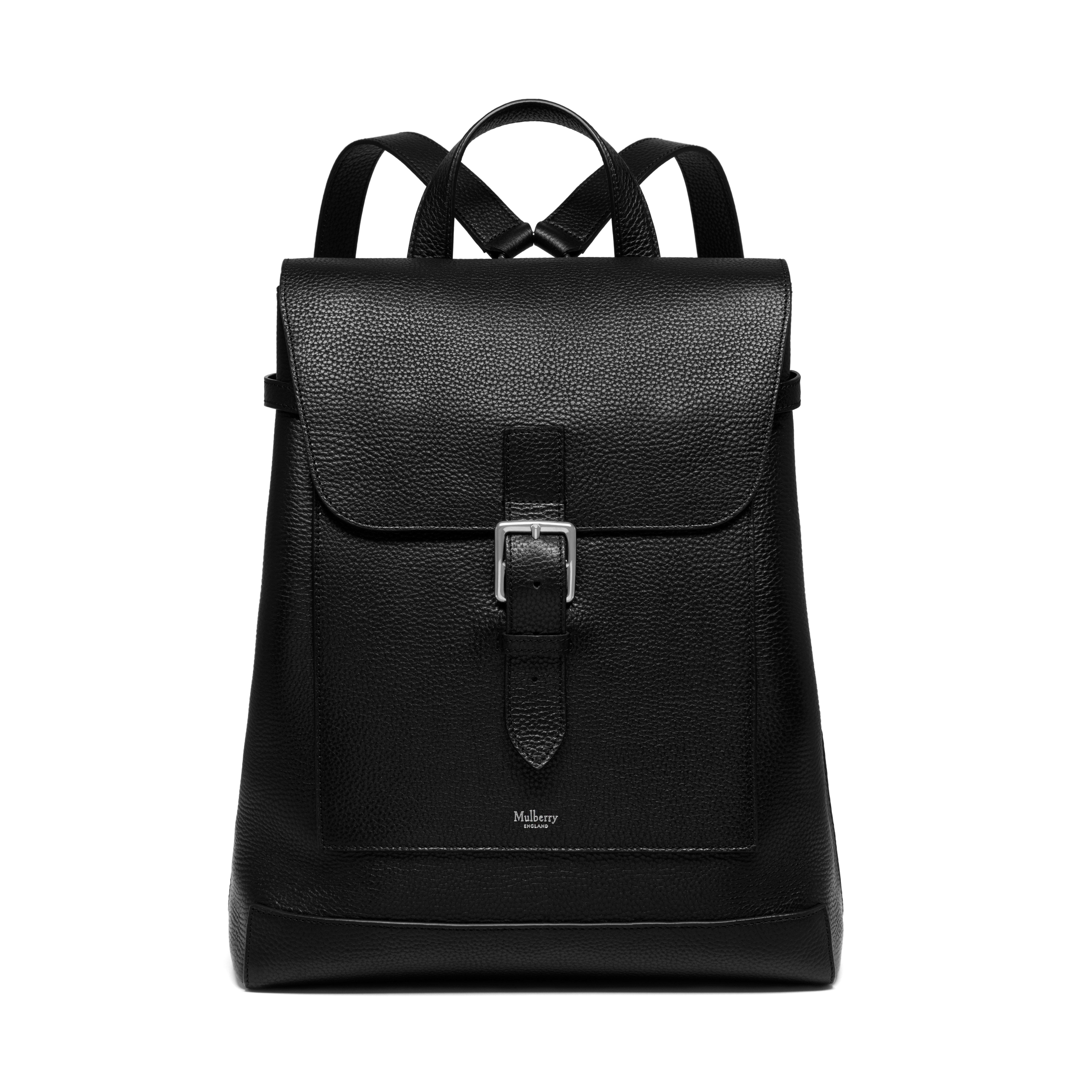 Chiltern Leather Backpack, Main, color, Black