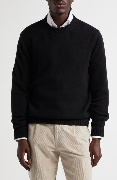 Thom Sweeney Cashmere Crewneck Sweater in Black  product