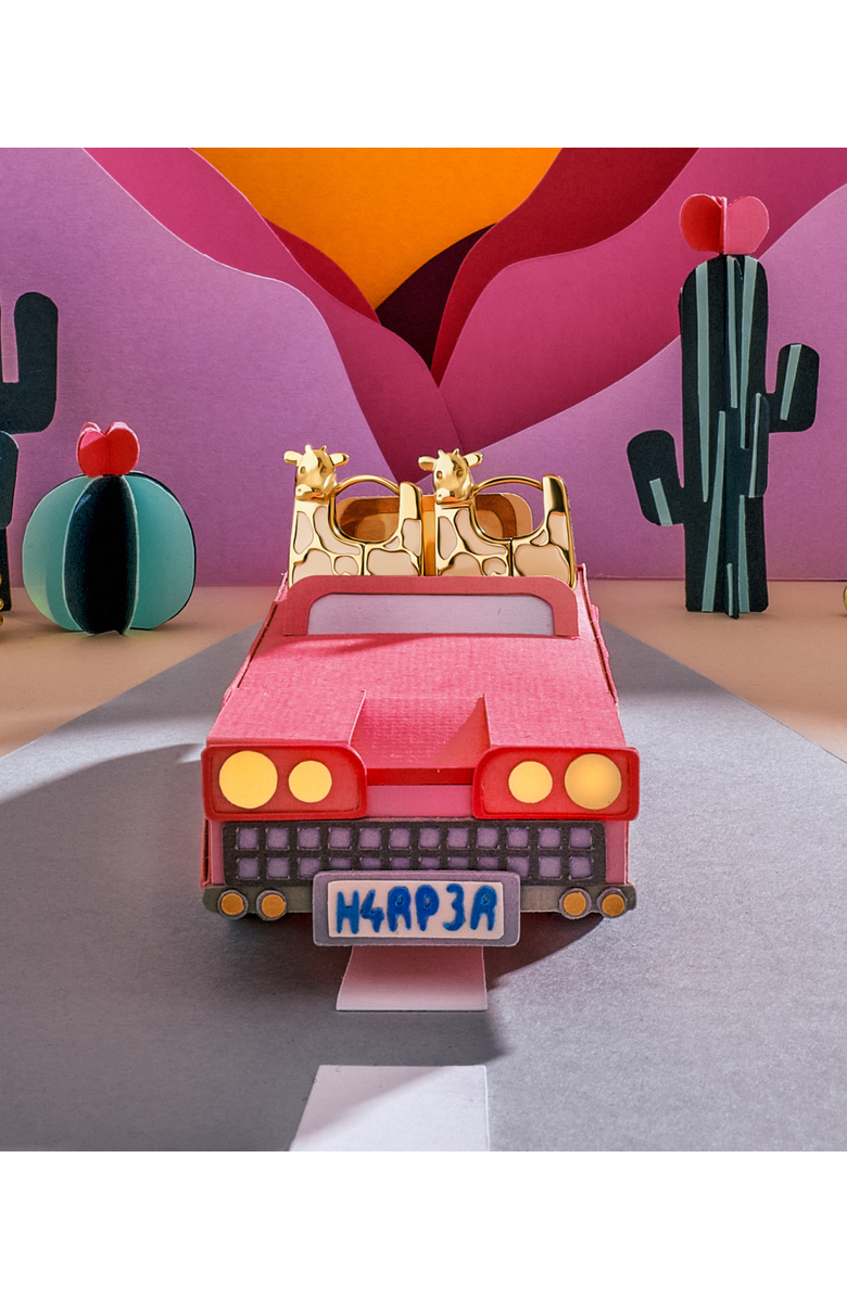 Hey Harper Moo Earrings, Alternate, color, Gold