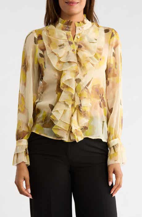 Ruffle Long Sleeve Top