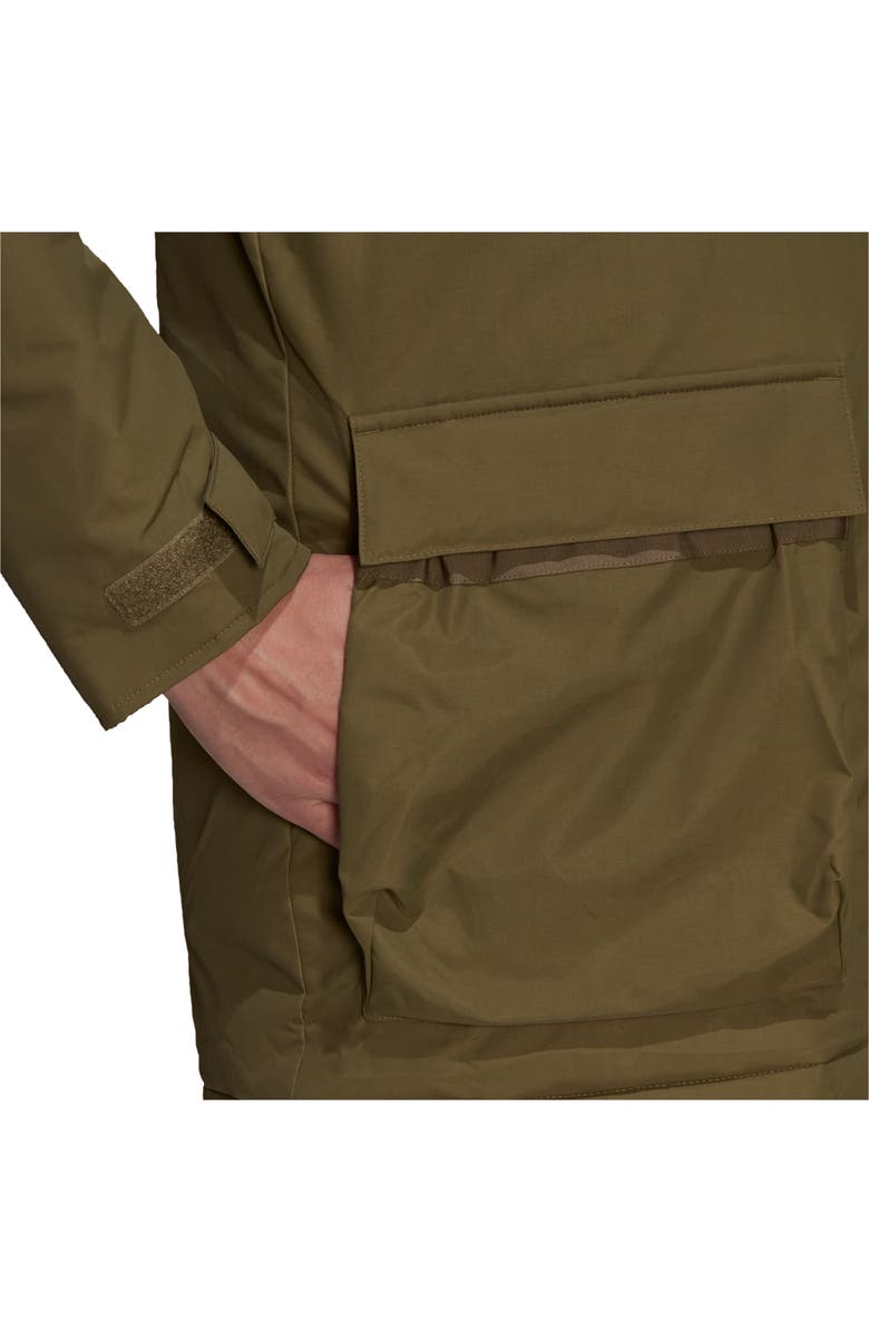 adidas Utilitas Hooded Parka with Faux Fur Trim, Alternate, color,