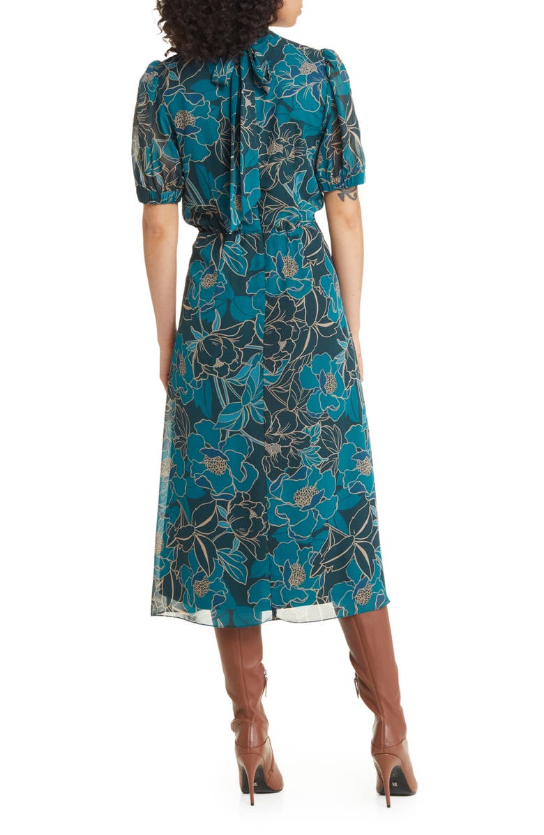 Julia Jordan Floral Midi Dress, Alternate, color, 