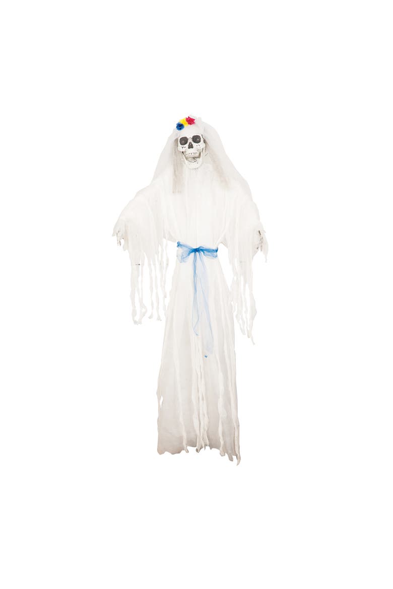 Haunted Bride  Halloween Sound and Motion Docoration, Main, color, White