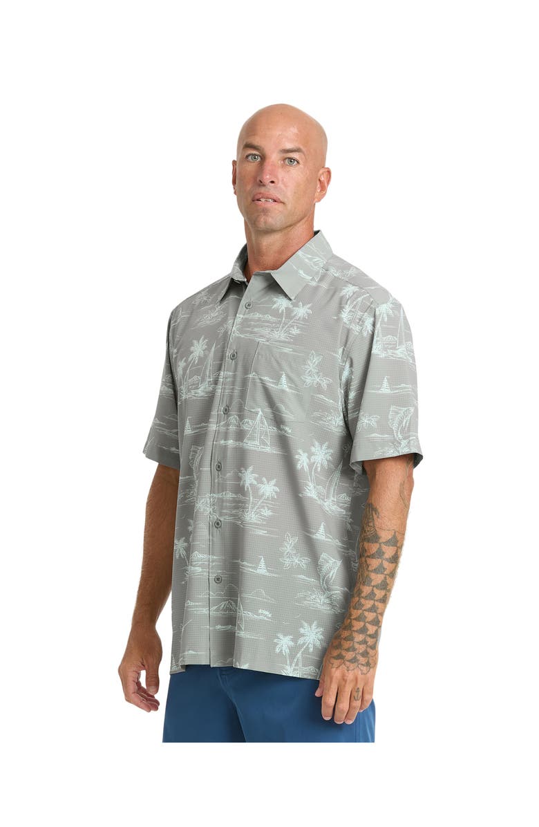 Quiksilver Waterman Performance Pack WM SS Short Sleeve Shirt, Alternate, color, Frost Gray