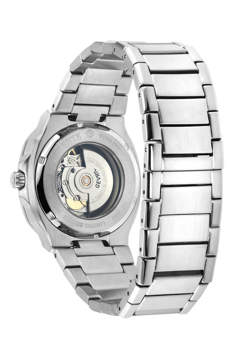 GV2 Pontente Moon Phase Swiss Automatic Watch, 40mm, Alternate, color, Silver/Silver