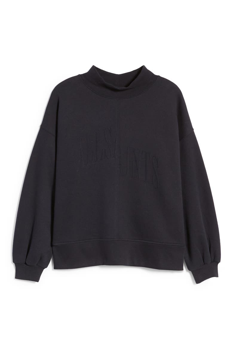 Nevarra Mock Neck Sweatshirt, Alternate, color, INK BLUE
