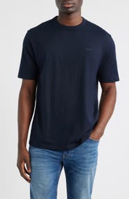 BOSS Taut Solid Cotton Logo T-Shirt