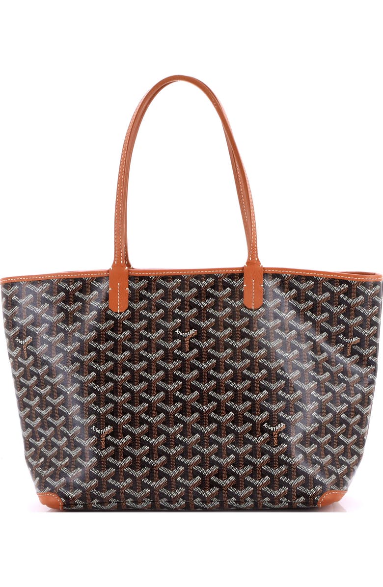 Pre-Owned Goyard Artois Tote Coated Canvas PM, Main, color, Brown