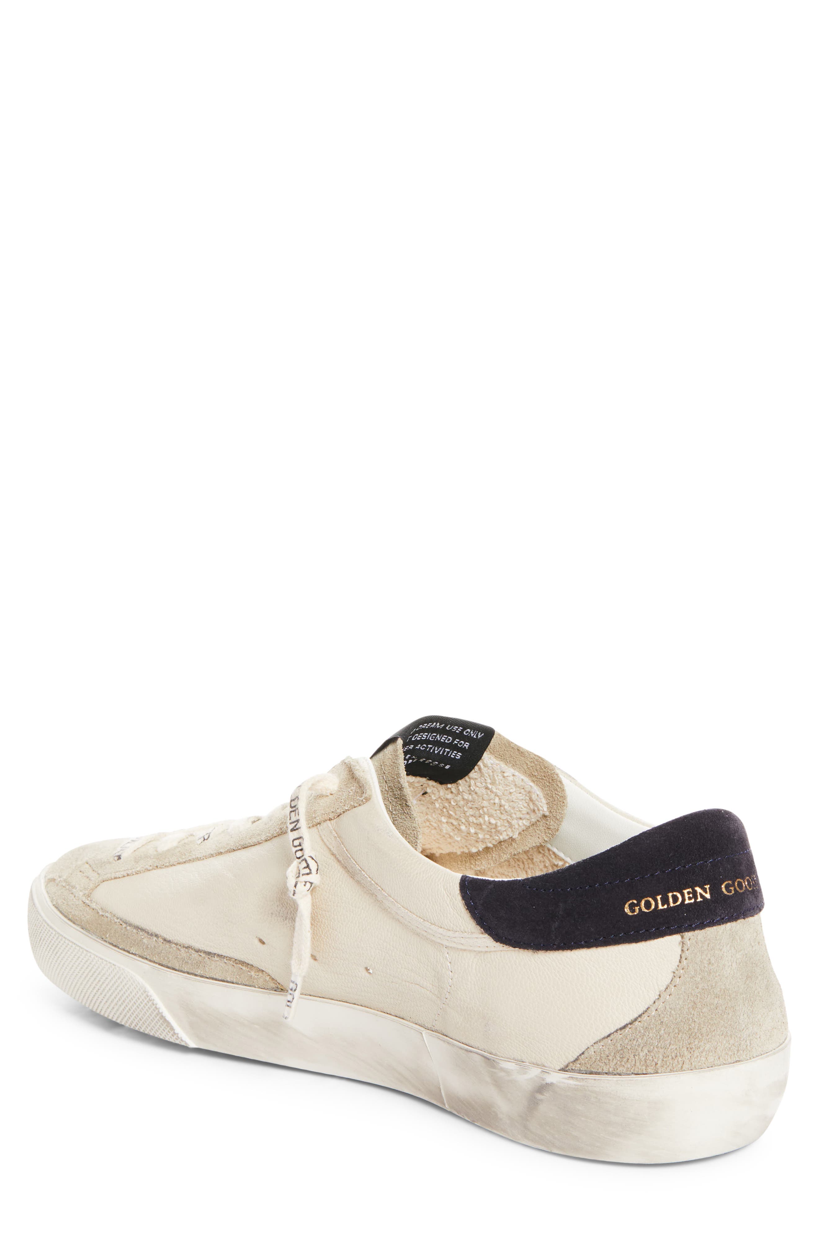 Golden Goose Super-Star Sneaker, Alternate, color, Cream/Grey/Olive Green/Blue