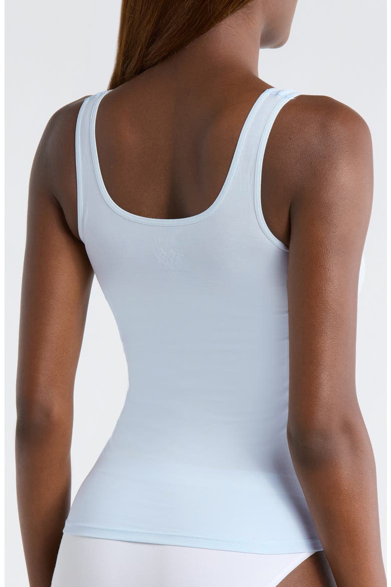 Seamless Cotton Blend Tank, Alternate, color, BLUE ILLUSION