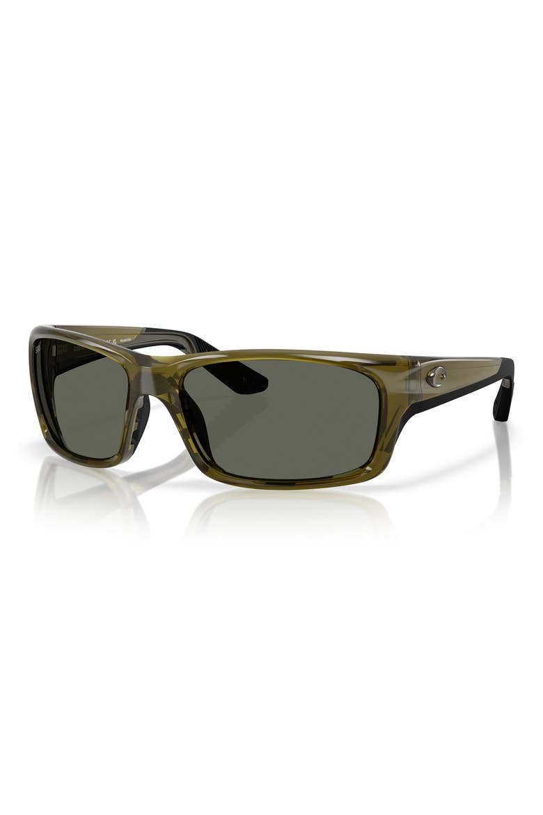 Jose Pro 62mm Polarized Rectangular Sunglasses, Alternate, color, SEAGRASS/ GRAY