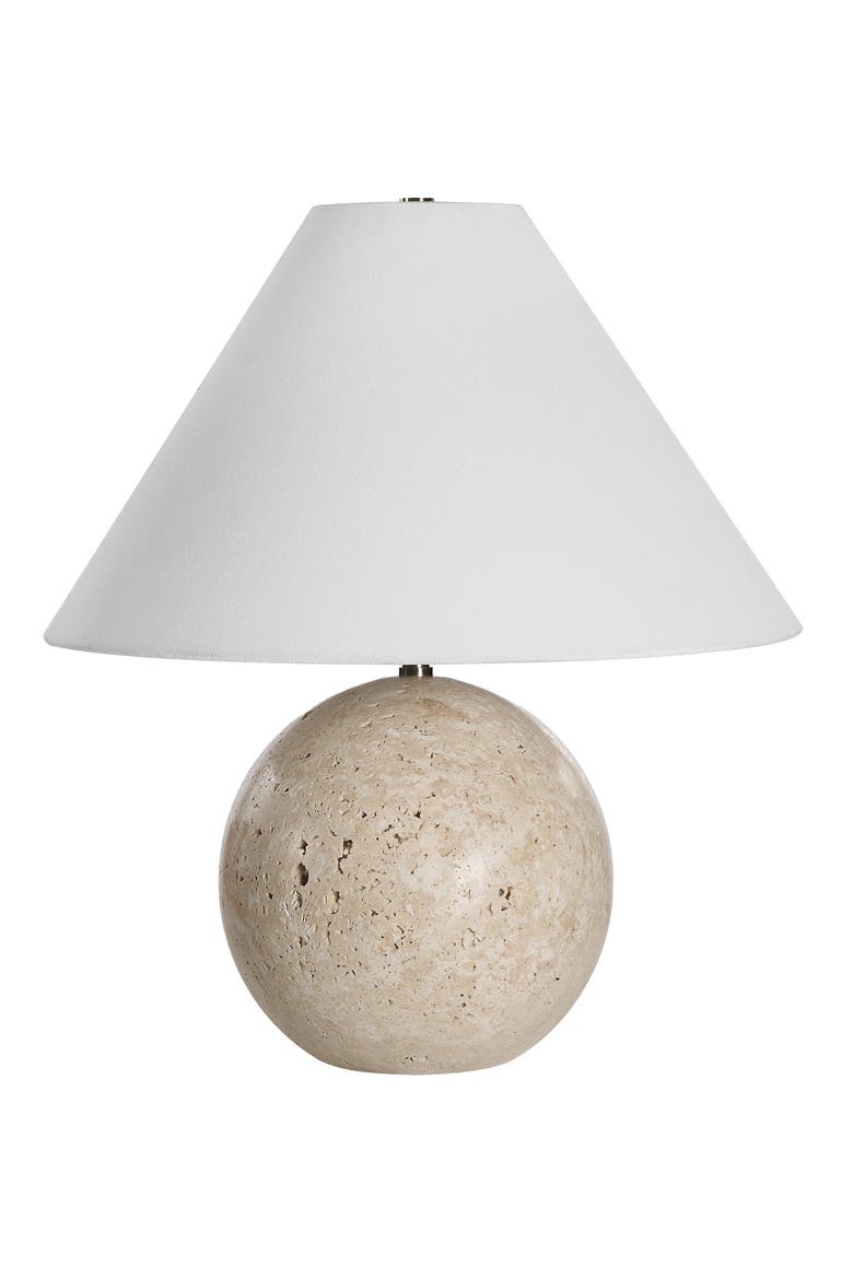 Assen Travertine Table Lamp, Main, color, NO COLOR