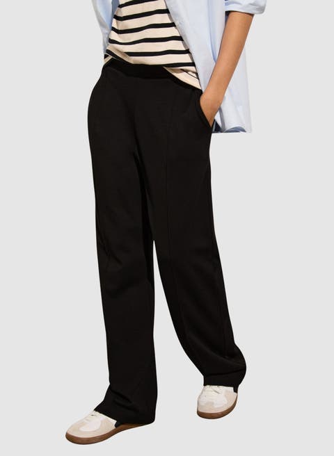 Marian Ponte Wide Leg Trousers