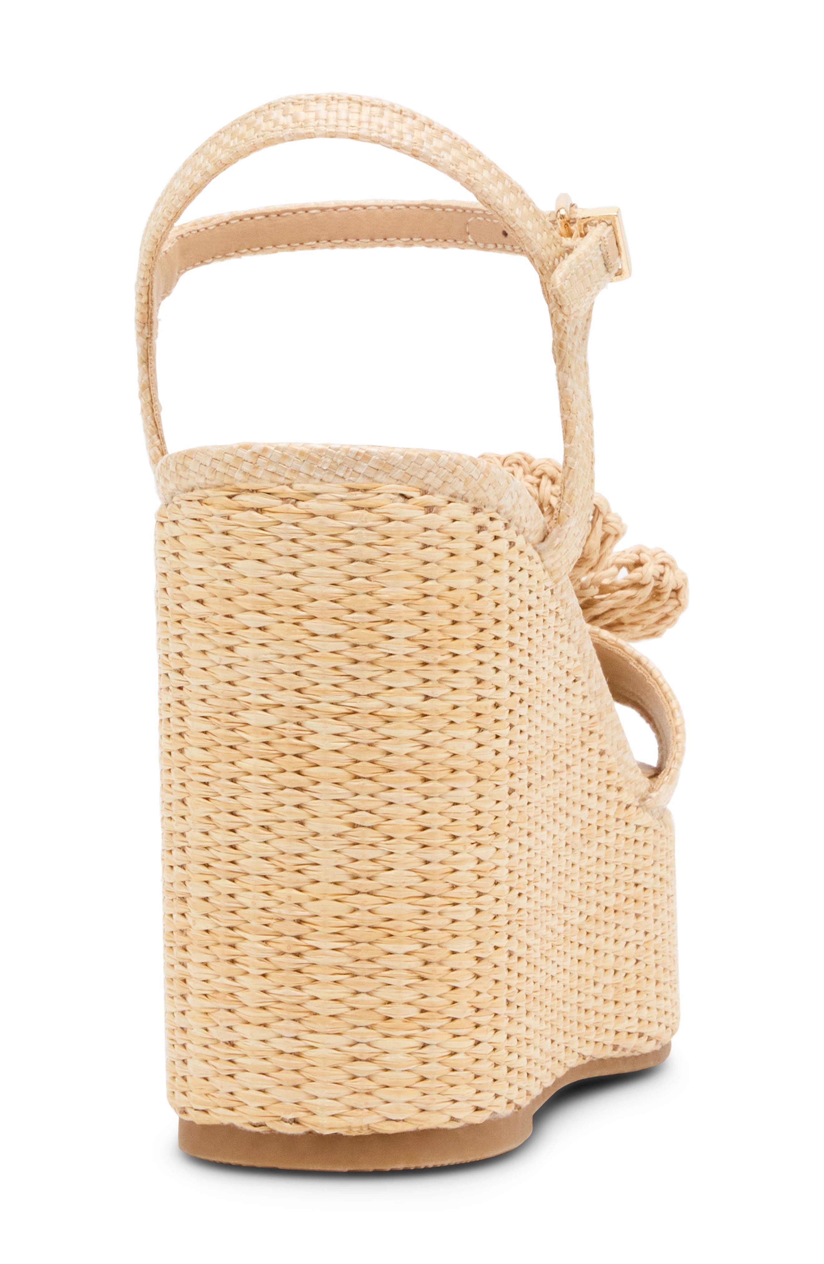 Madden Girl <p>Sasssy Platform Wedge Sandal (Women)</p>, Alternate, color, Natural Raffia