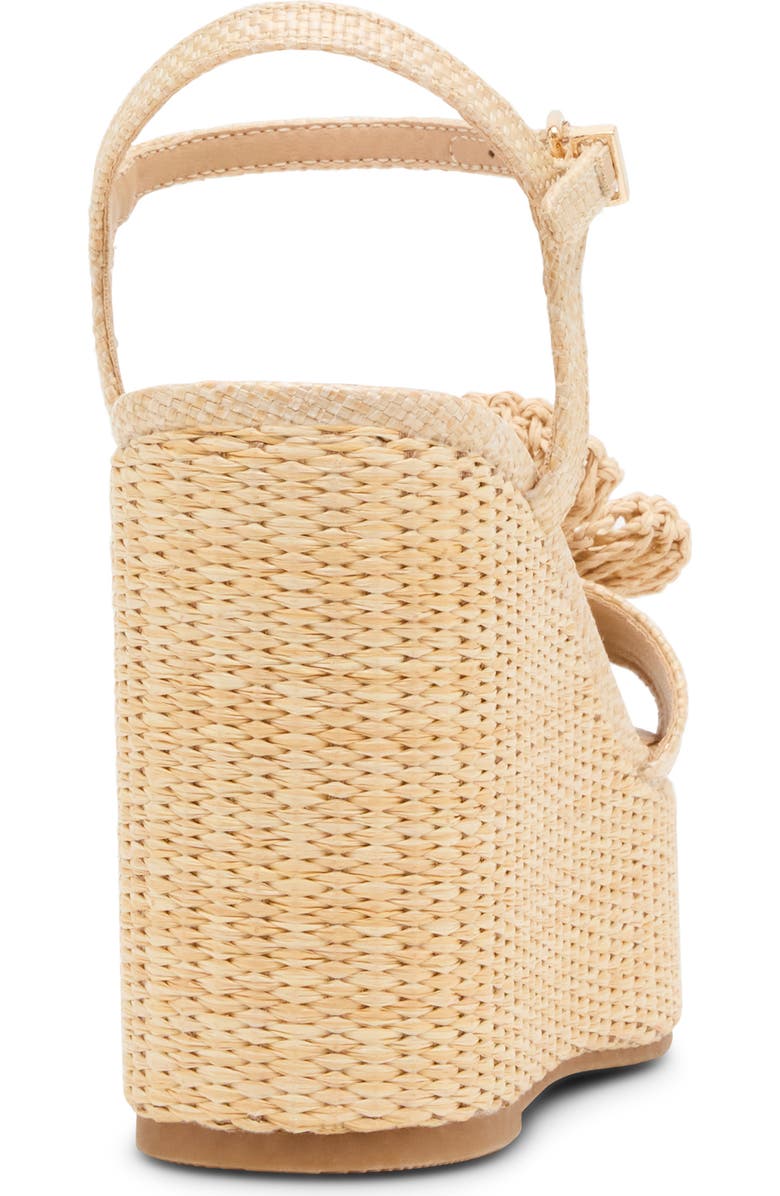 Madden Girl <p>Sasssy Platform Wedge Sandal (Women)</p>, Alternate, color, Natural Raffia