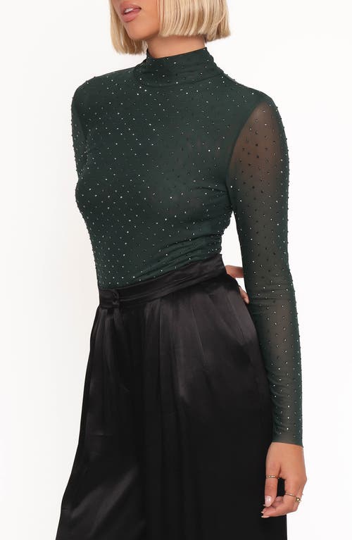 Petal And Pup Petal & Pup Alejandra Embellished Mesh Top In Multi