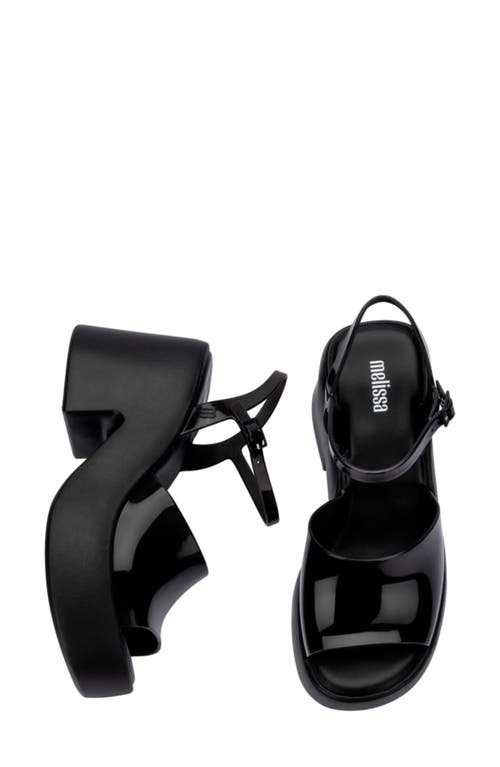 Melissa Lina Ankle Strap Platform Sandal In Black
