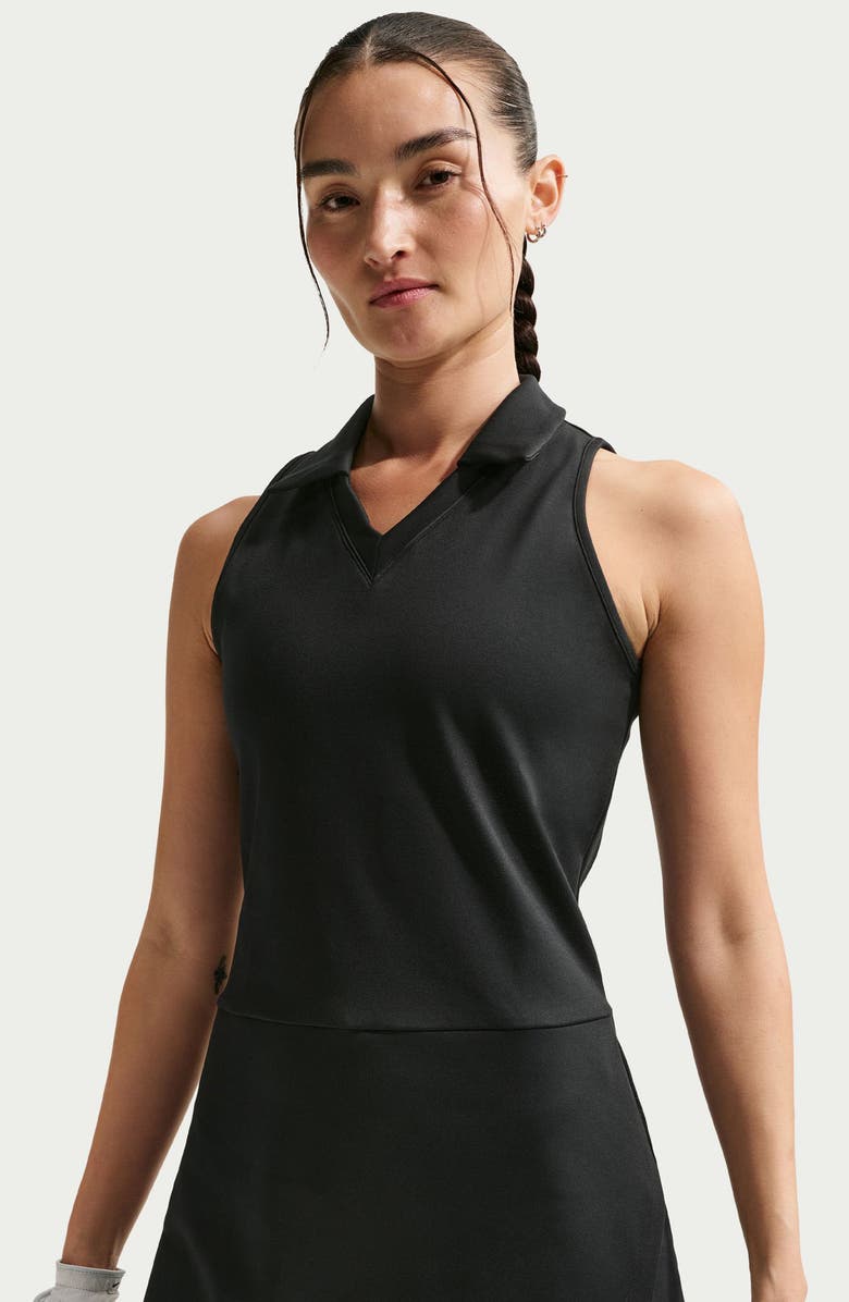 Nike Golf Club Dri-FIT Sleeveless Dress, Alternate, color, Black/Sail