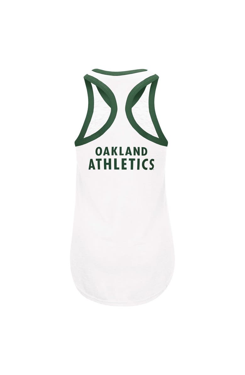 G-III 4HER BY CARL BANKS Women's G-III 4Her by Carl Banks White Oakland Athletics Tater Tank Top, Alternate, color, 