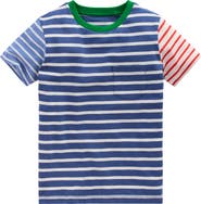 Mini Boden Kids' Stripe Cotton T-Shirt