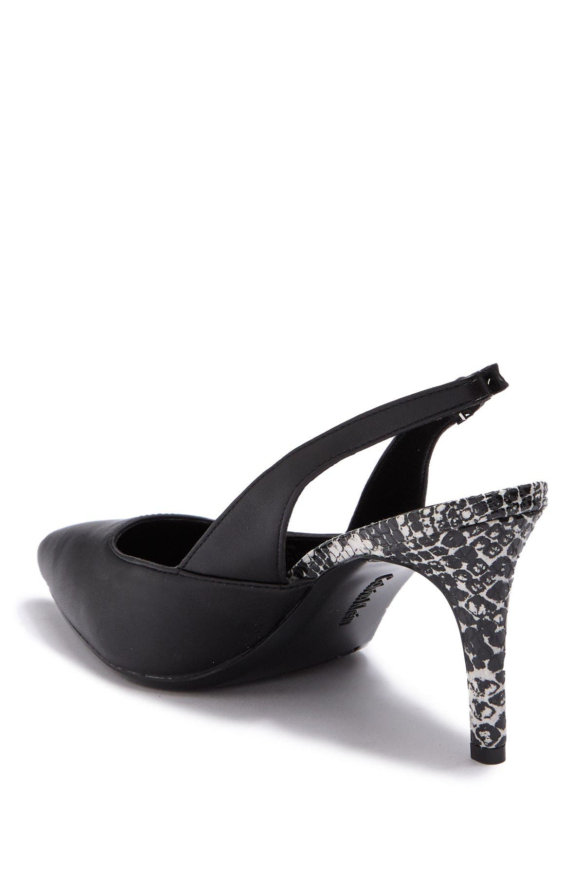 Calvin Klein Ninette Patent Slingback Pump, Alternate, color, 