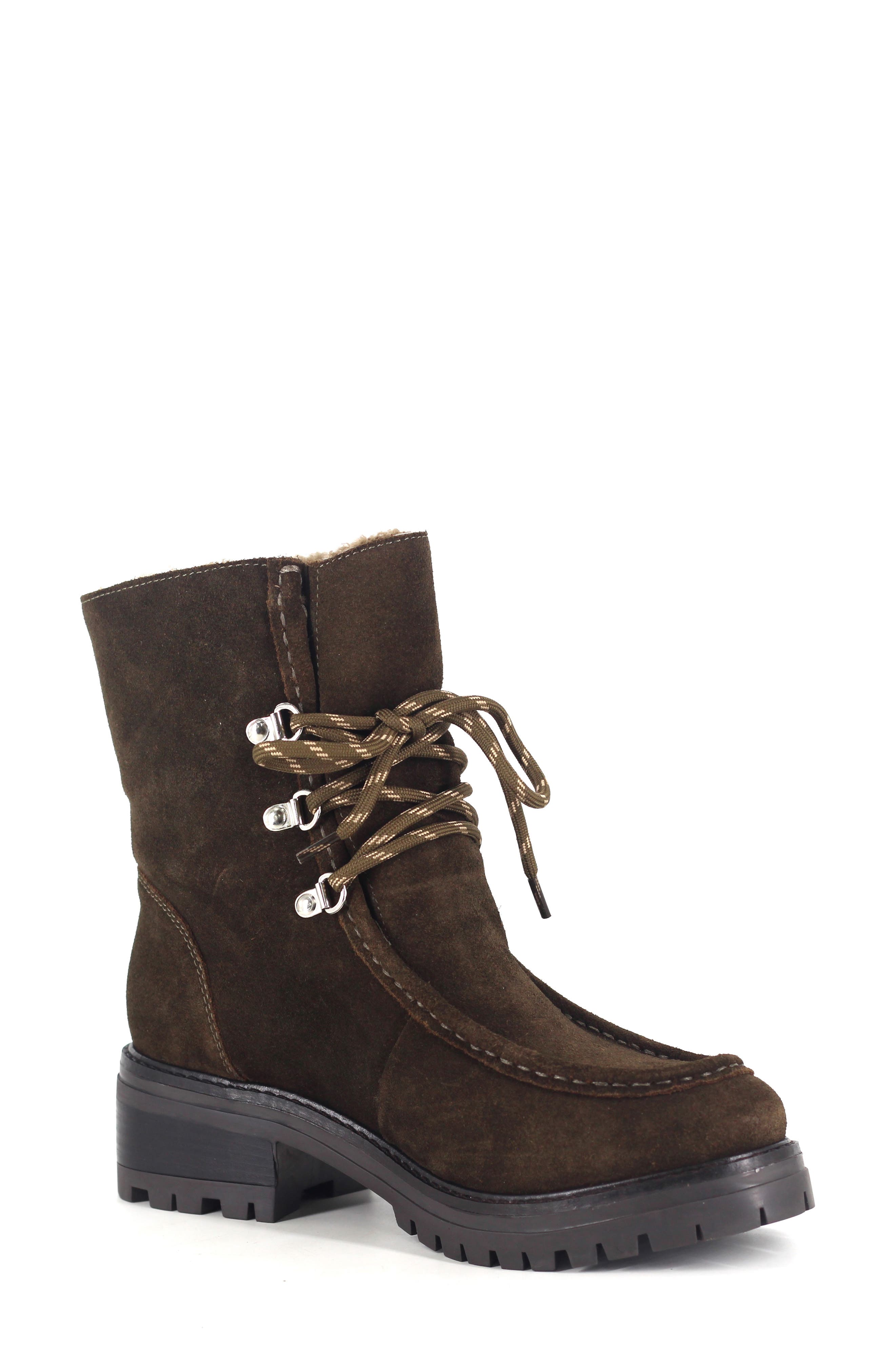 OLIVE SUEDE