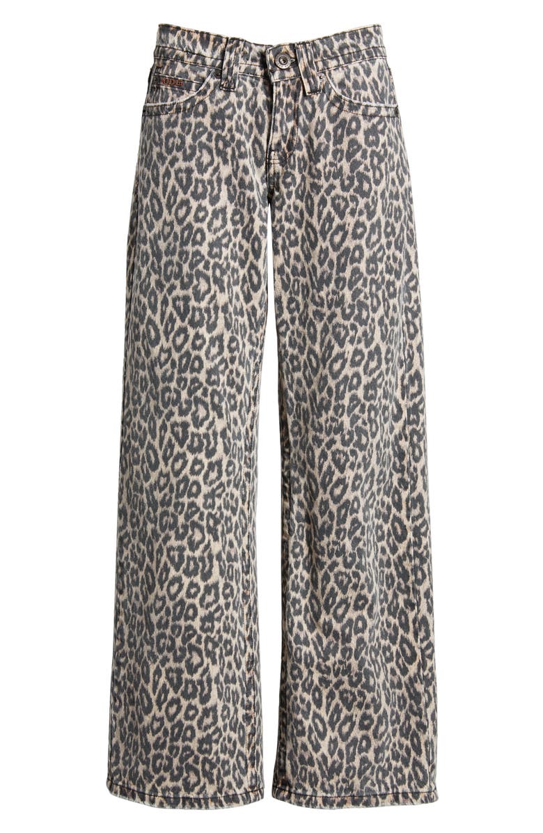 BDG Urban Outfitters Kayla Leopard Wide Leg Jeans, Alternate, color, 
