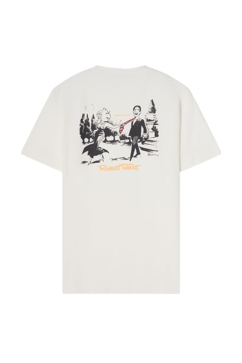 Stretch Jersey Graphic Dean Tee, Alternate, color, White/Dress