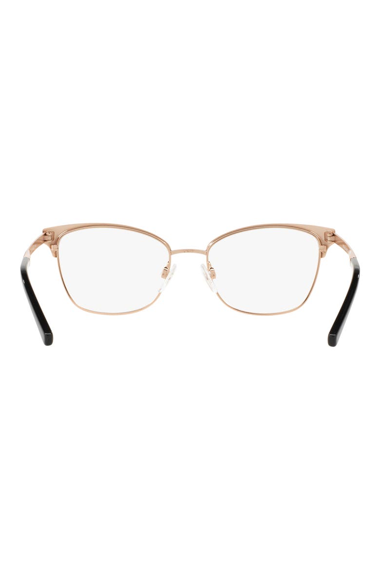 51mm Cat Eye Optical Glasses, Alternate, color, ROSE GOLD BLACK