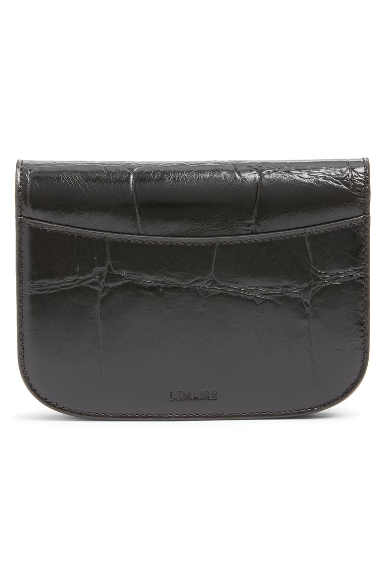 Soft Tab Patent Leather Wallet, Alternate, color, ESPRESSO