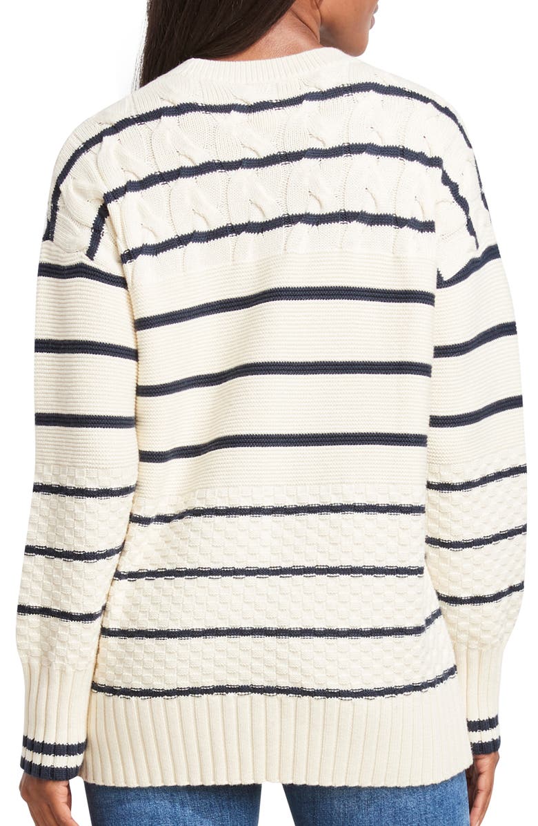 vineyard vines Textured Stripe Pullover, Alternate, color, 