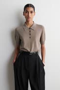 COS Shrunken Wool-Blend Polo Shirt