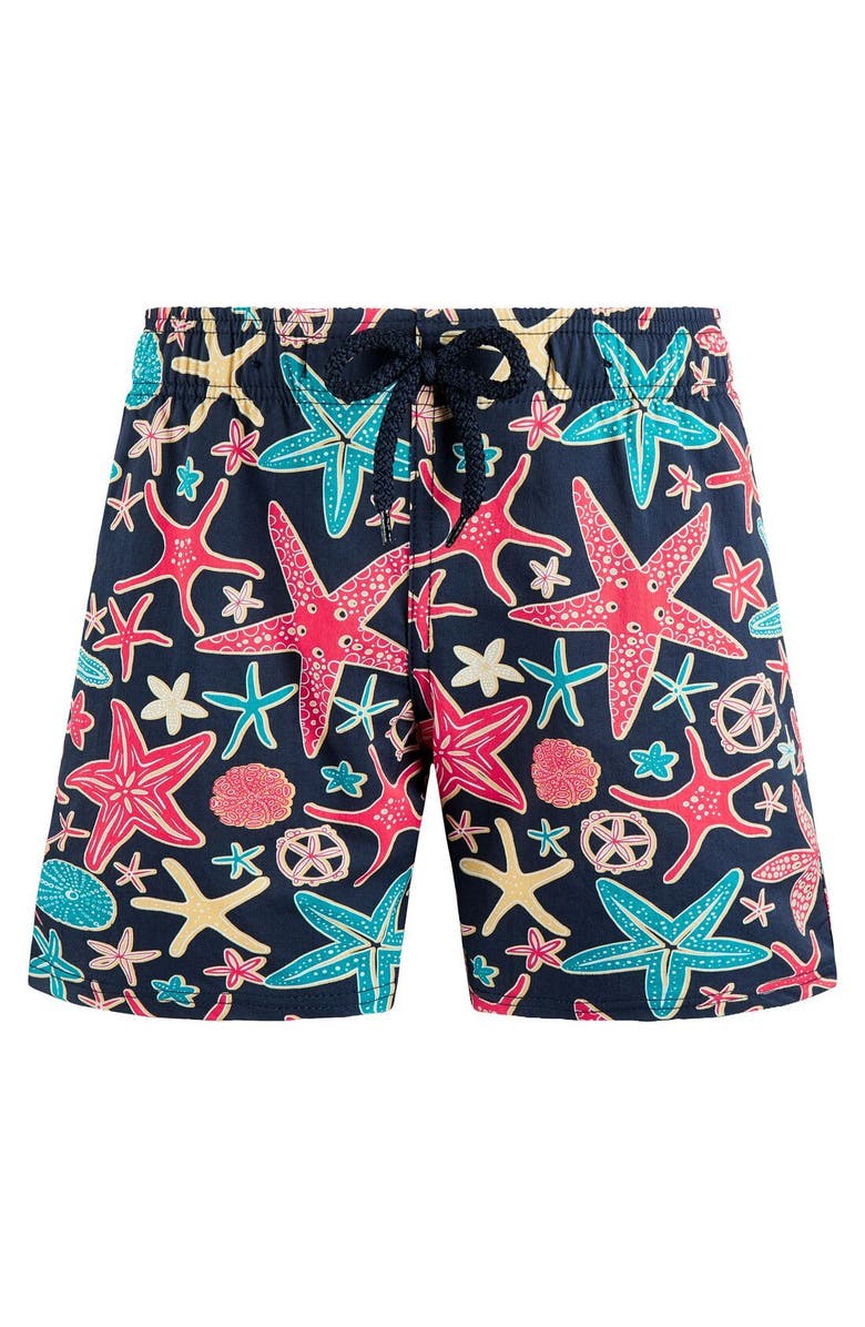 Vilebrequin Kids' Holistarfishes Stretch Swim Trunks, Main, color, 