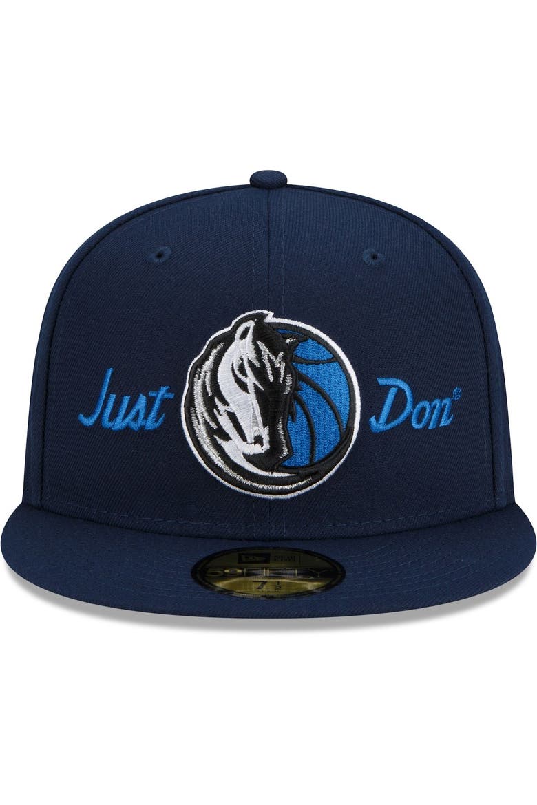 Men's New Era x Just Don Navy Dallas Mavericks 59FIFTY Fitted Hat, Alternate, color, Navy