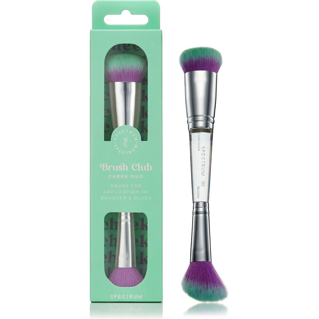 SPECTRUM Brush Club Cheek Duo Brush in Green  product