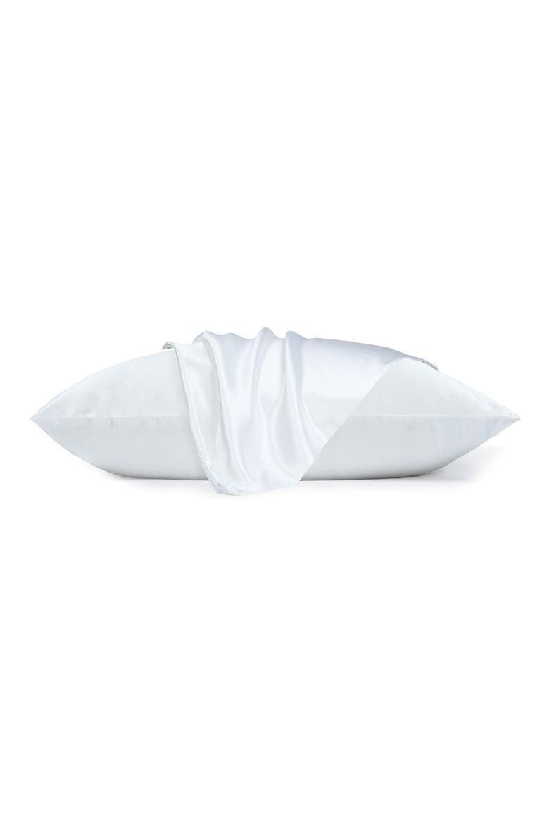 100% Pure Mulberry Silk Pillow Case, Alternate, color, WHITE