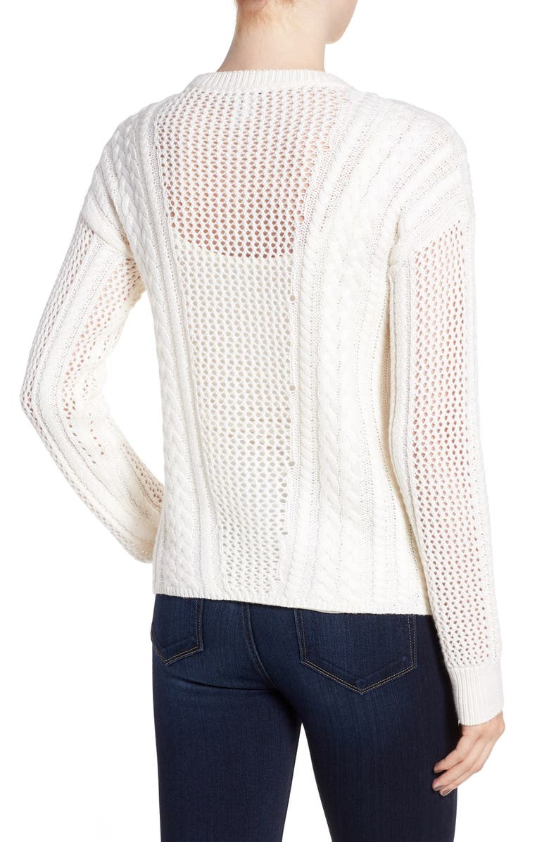 PAIGE Amory Open Knit Sweater, Alternate, color,